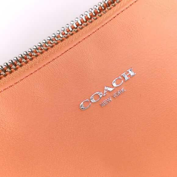 NWT Coach Perforated Leather Two Way Crossbody Shoulder Bag in Apricot - Picture 11 of 12